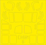 Eduard Masks 1/48 Scale for UH-1N TFace for Kitty Hawk Kit - EX681