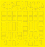 Eduard 1/48 scale paint masks for the SBD-1 TFace by Academy - EX711