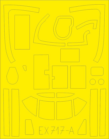 Eduard 1/48 scale paint masks B-26C Invader TFace for ICM - EX717
