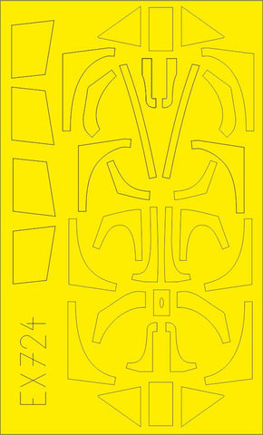 Eduard 1/48 scale paint masks Fw 190A-5 TFace for Eduard kit - EX724 Eduard 1/48 scale paint masks Fw 190A-5 TFace for Eduard kit - EX724