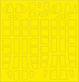 Eduard 1/48 scale paint masks SBD-2 TFace for Academy kit - EX729