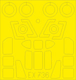 Eduard 1/48 scale paint masks HH-34J for Trumpeter kit - EX736