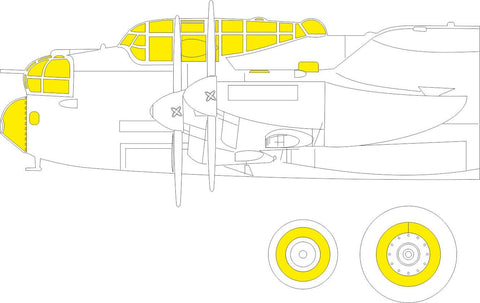 Eduard 1/48 scale paint masks Lancaster B Mk. I for HKM kit - EX792