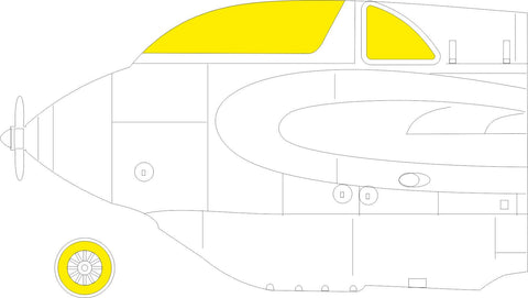 Eduard 1/48 scale paint masks Me 163B for Gaspatch Models kit - EX794