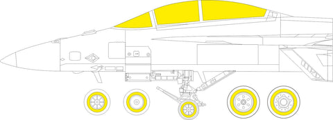 Eduard 1/48 Scale Mask for the F/ A-18F TFace by Meng - EX841