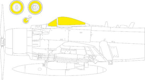 Eduard 1/48 scale paint masks A-1H TFace for Tamiya - EX867