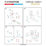 HGW 1/48 scale seatbelts for F-4 Phantom (Army) model kits #148540