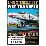 HGW 1/48 stencils Wet Transfers F-4 Phantom II - #248020 - Eduard and Academy