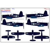 HGW 1/48 scale wet transfers for F4U-1D / F4U-4 WW.II Kits - 248904