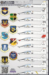 Furball Aero Design 1/48 Decals for the T-38 Talon kit from Wolfpack FUR48028