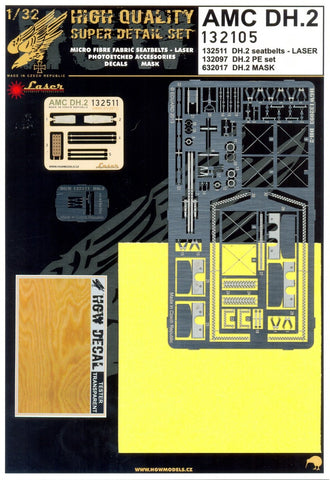 HGW 1/32 Super detail set for AMC DH.2 for Wingnut Wings kits #132105