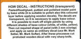 HGW 1/48 wood decals Albatros D.V/Va Light Wood for Eduard #548016