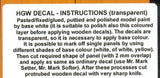 HGW 1/48 wood decals Albatros OEFFAG Light Wood Natural Transparent 548014