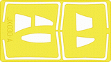 Eduard 1/32 mask for the F-14A kit by Tamiya - #JX030