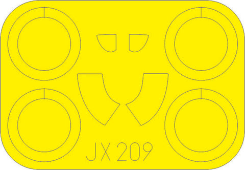 Eduard 1/32 Scale Masks for I-16 Type 24 by ICM - JX209