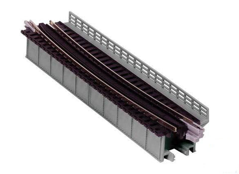 Kato #20-467 N-Gauge Deck Girder Curved Bridge Gray, R17 5/8" (448mm) 15° - 1pc