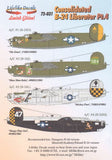 Lifelike 1/72 decal Consolidated B-24 Liberator Pt 4 - 72-031