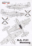 Lifelike 1/72 decal for North American P-51 Mustang Pt 2 - LLD72-032