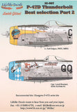 Lifelike 1/32 decal P-47 Thunderbolt Pt 2 for Hasegawa - 32-007