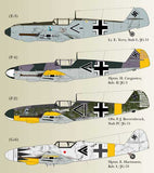 Lifelike 1/48 decal Messerschmitt Me 109 Pt 6 Hasegawa & Tamiya 48-034