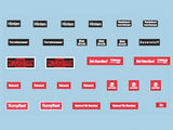 Airscale 1/24 Luftwaffe Cockpit Placards decals AS24SCH