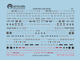 Airscale 1/24 Luftwaffe Cockpit Placards decals AS24SCH