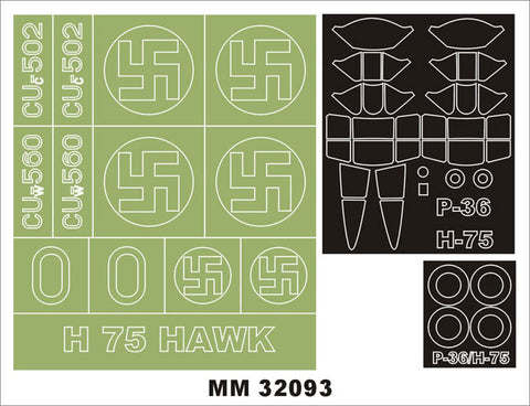 Montex 1/32 masks & markings H-75 Hawk (Finland) for Special Hobby kit - MM32093
