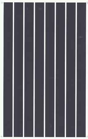 MicroScale Parallel Stripes - Black - 1/2" Wide