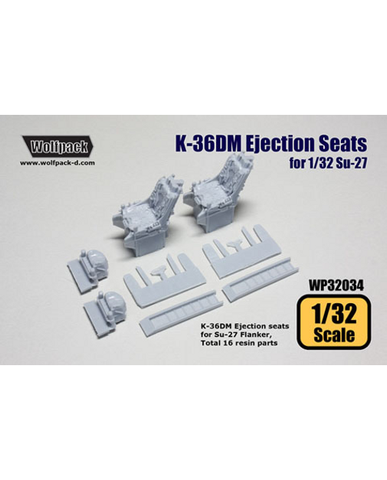 Wolfpack 1/32 scale resin K-36DM Ejection seats for Su-27 - WP32034