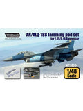 Wolfpack 1/48 scale resin AN/ALQ-188 Jamming pod set for F-15/16 - WP48044