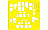 Eduard 1/48 mask for the Dragon Ju 88A-6 kit - EX221