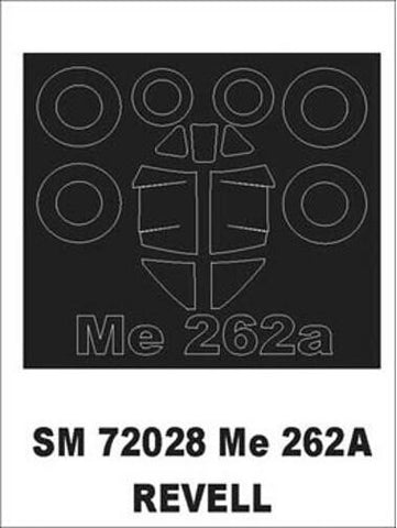 Montex 1/72 canopy masks for Revell Me 262A - SM72028