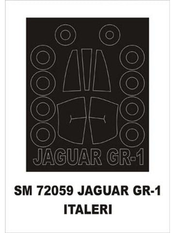Montex 1/72 canopy masks for Tamiya Jaguar GR 1 - SM72059