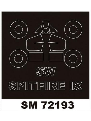 Montex 1/72 canopy masks for SWORD Spitfire Mk IX - SM72193