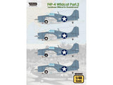 Wolfpack 1/48 decal F4F-4 Wildcat Pt 2 land based for Tamiya Hobby Boss WD48002