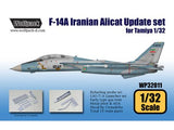 Wolfpack 1/32 F-14 Tomcat Iranian Ali-cat Update Tamiya WP32011