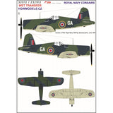 HGW 1/32 scale wet transfers for ROYAL NAVY CORSAIRS - 232912