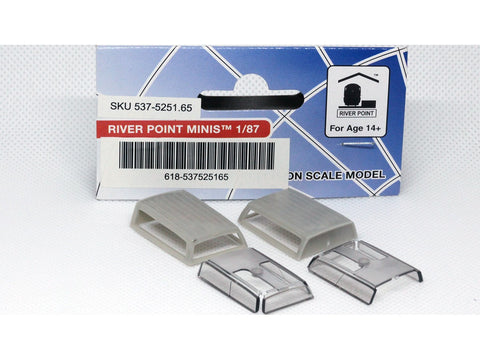 River Point Station #537-5251.65 HO Scale Accessory Pack Contoured Pickup Box Cap (Type 1 Cap), Unpainted - 2 Pack