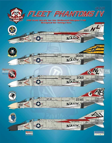 Bullseye Model Aviation 1/48 Decals F-4B Phantom II Fleet Phantoms IV - 48020