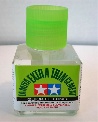 Tamiya Extra Thin Cement Quick Setting 40ml jar for plastic models hob –  Victory Models