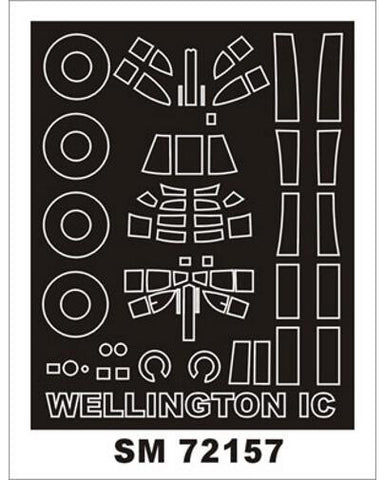 Montex 1/72 canopy masks Wellington IC for Trumpeter kit - SM72157