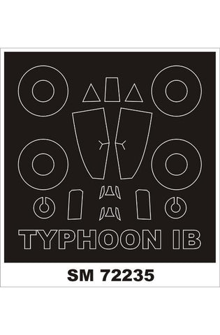 Montex 1/72 canopy masks for Typhoon MkIb by Brengun - SM72235