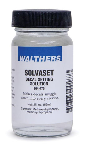 Walthers 904-470 Solvaset Decal Setting Solution (2oz, 59.1mL)