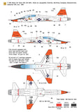 Wolfpack 1/48 decal T-38A Talon USAF 1960 ~ 80 Era - WD48003 for Wolfpack kits