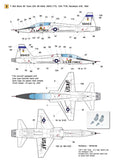 Wolfpack 1/48 decal T-38A Talon USAF 1960 ~ 80 Era - WD48003 for Wolfpack kits