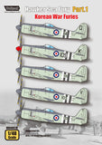 Wolfpack 1/48 decal Hawker Sea Fury Pt.1 Korean War Furies for Airfix - WD48020