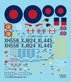 Wolfpack 1/72 scale decal Avro 698 Vulcan Pt.1 for Airfix - WD72001