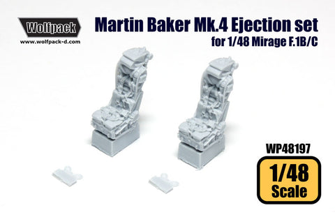 Wolfpack 1/48 resin Martin Baker Mk.4 Ejection seats Mirage F.1B/C Early WP48197