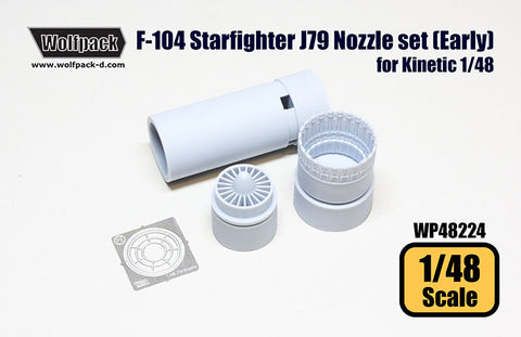 Wolfpack 1/48 scale F-104 Starfighter J79 Nozzle set Early for Kinetic WP48224
