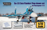 Wolfpack 1/72 Su-33 Flanker flaps down in resin for Hasegawa WP72041